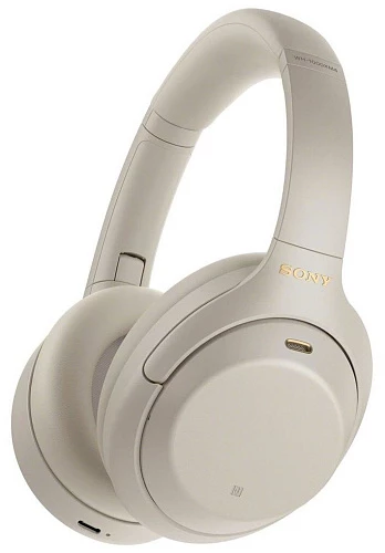 Беспроводные полноразмерные наушники Sony WH-1000XM4 (Серебристый)