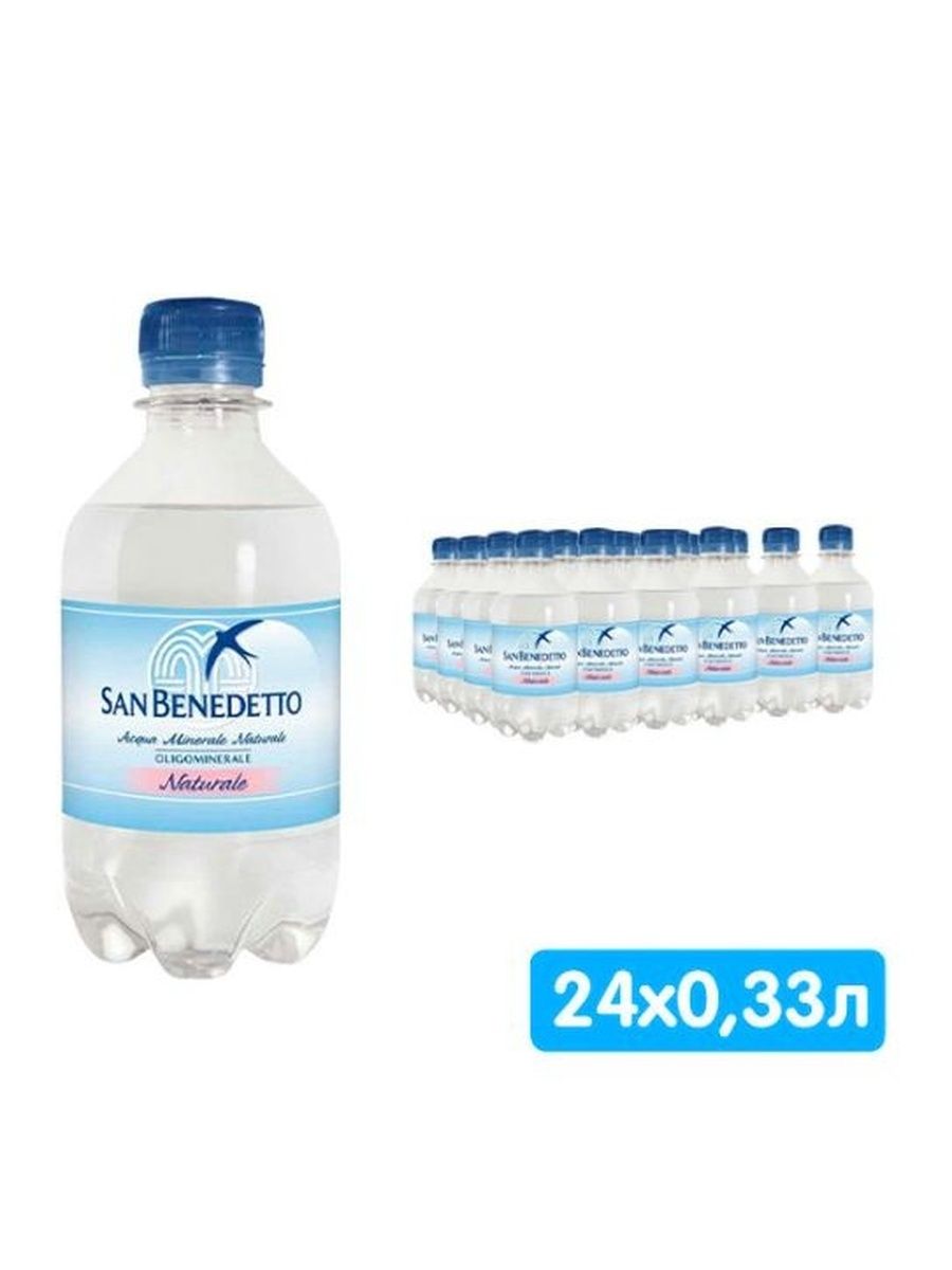 Вода "San Benedetto" 0,33 л *24 шт, негазированная, пэт