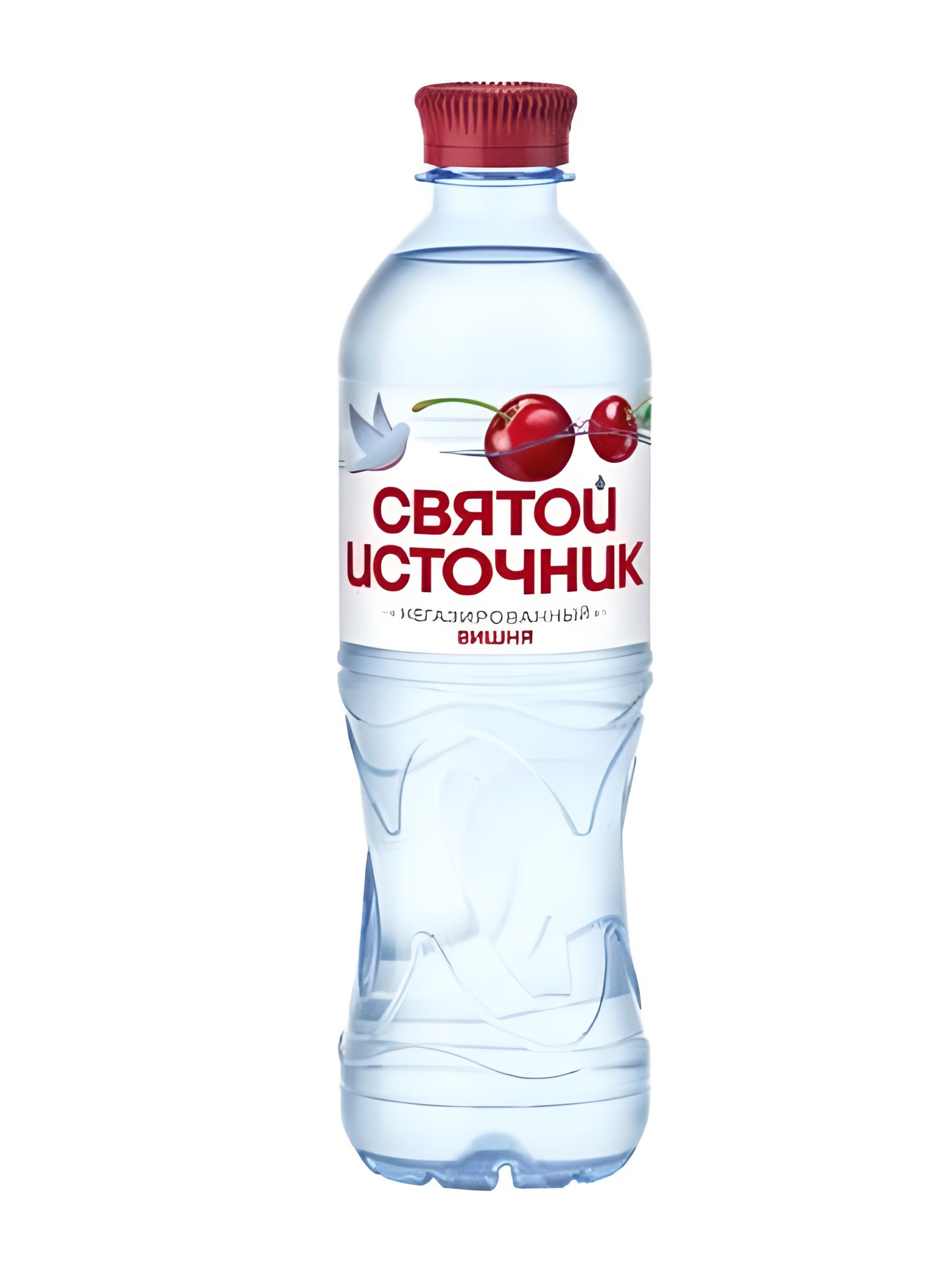 Вода Святой Источник питьевая негазированная, Вишня, ПЭТ, 500 мл. Упаковка 12 шт.