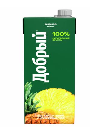 Нектар Добрый Ананас - Яблоко, 2л. Упаковка 6 шт.