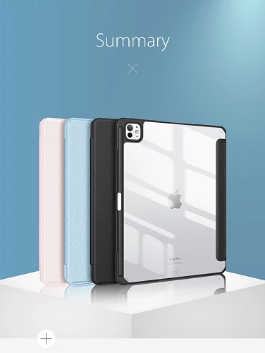 Чехол-книжка Gurdini Dux Ducis Toby Series для iPad Pro 11 (2024) (Голубой)