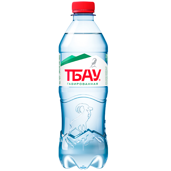 Вода Тбау 0.5 литра, газ, пэт, 12 шт. в уп.