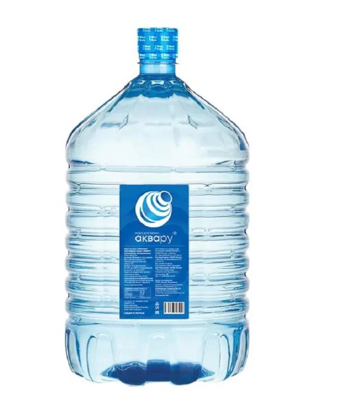 Вода питьевая Аквару 19 л негазированная (бутыль одноразовая 1 шт.)