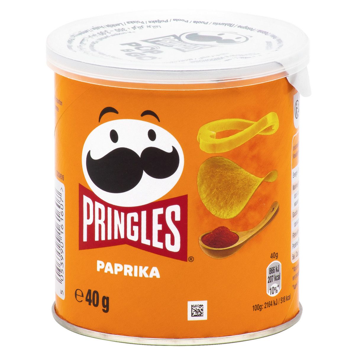 Чипсы Pringles Паприка, 40г. Упаковка 12шт. Набор 4 упаковки.