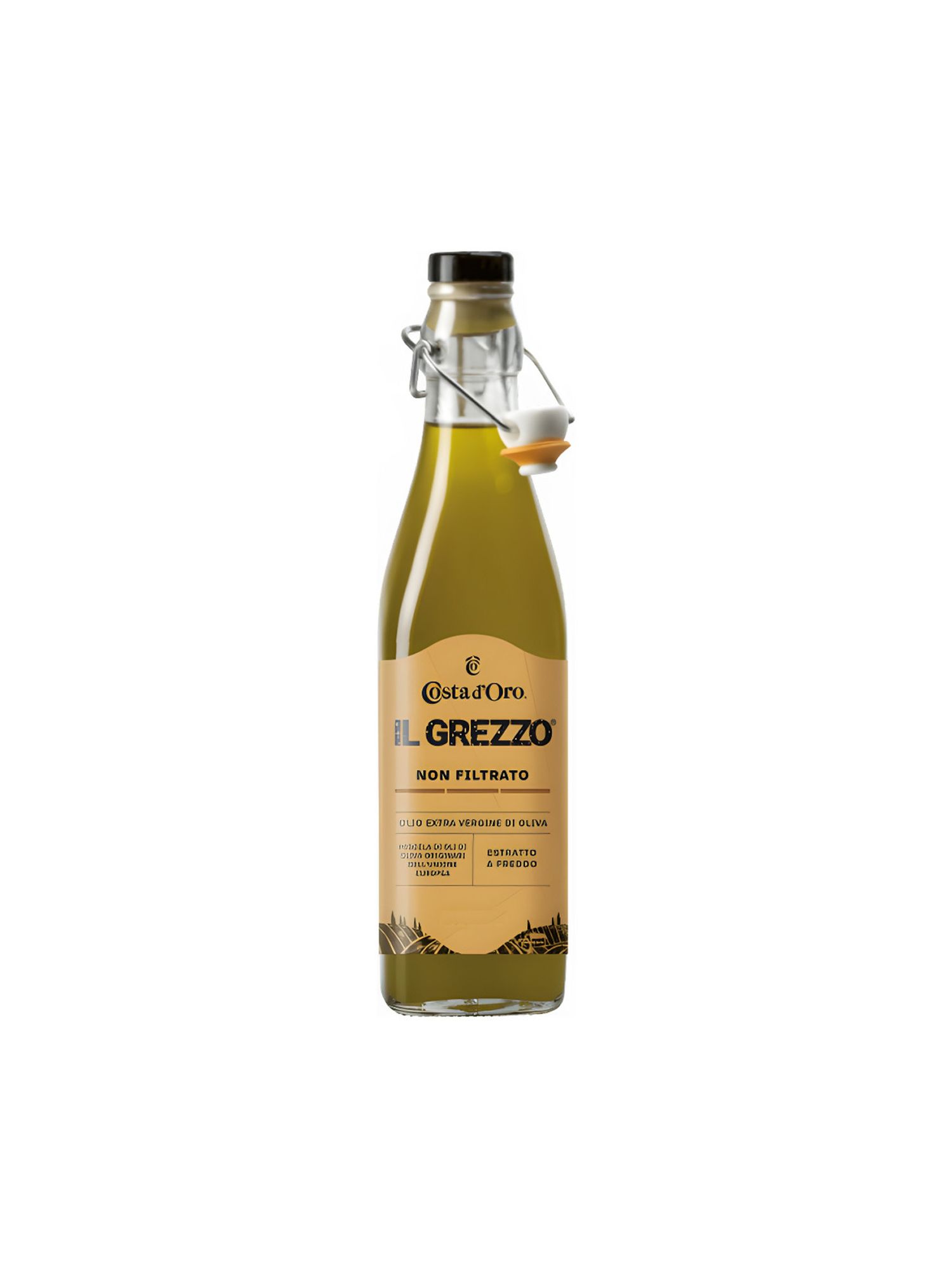 Масло оливковое Costa d'Oro Il Grezzo Extra Virgin нерафинированное, 500мл х 12шт.