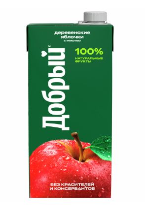 Нектар Добрый Деревенские яблочки, 2л. Упаковка 6 шт.