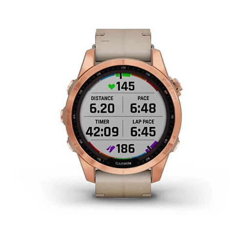 Умные часы Garmin Fenix 7S (Розовое золото)