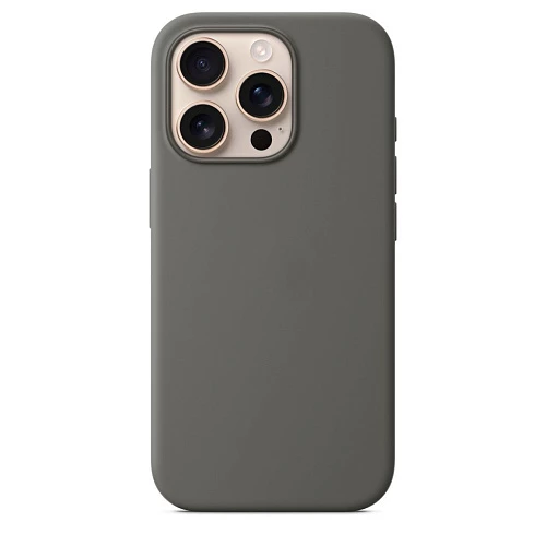 Чехол силиконовый MagSafe для iPhone 16 Pro Max (Серый)
