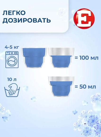 Кондиционер ополаскиватель для белья Е Свежий, для стирки, 2л