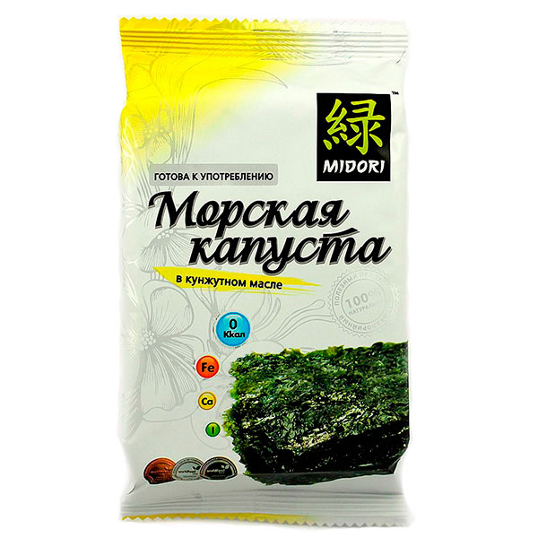 Морская капуста Midori в кунжутном масле 5 гр