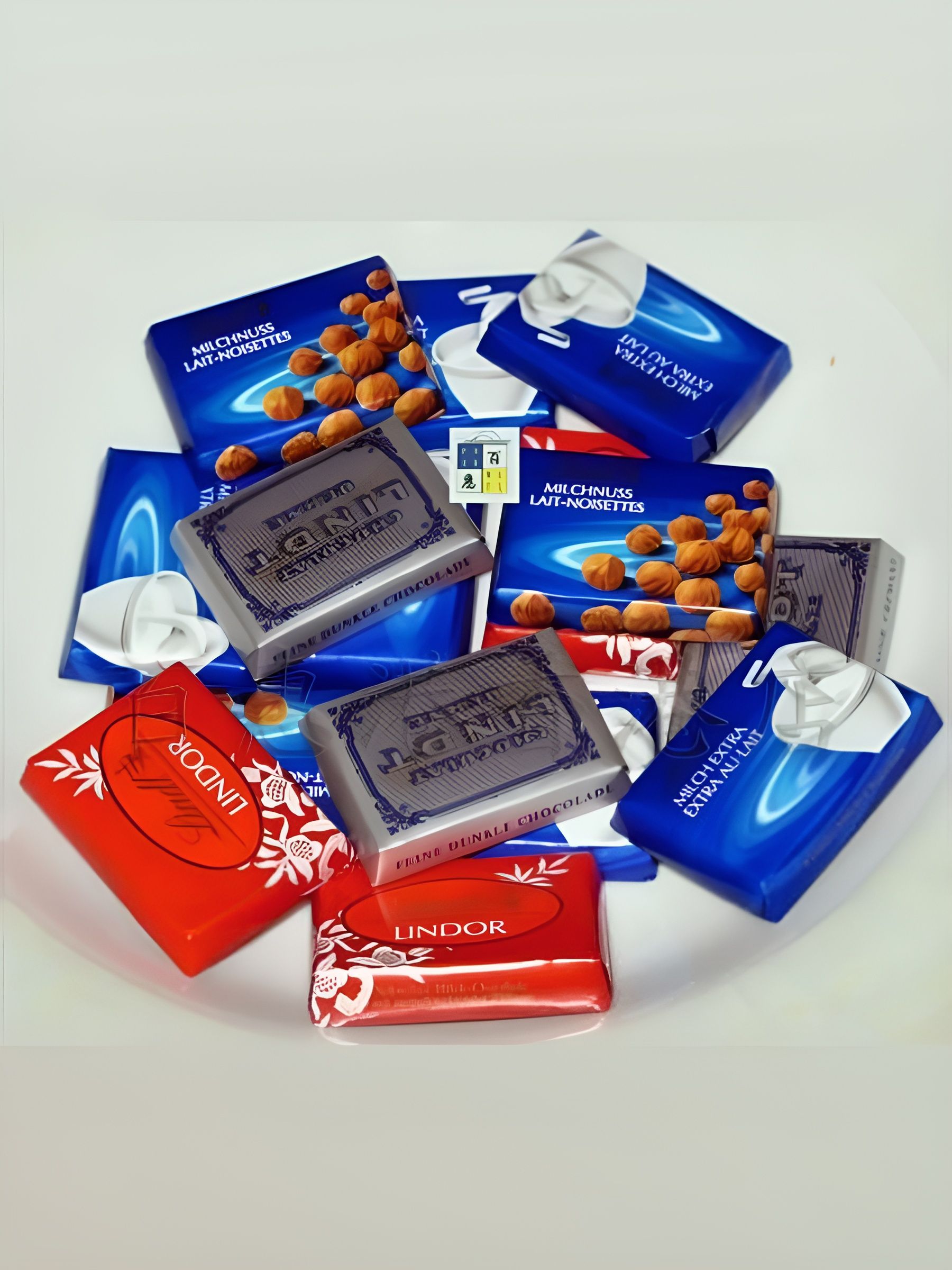 Набор ассорти шоколада Lindt Napolitains 500гр. 3 шт.