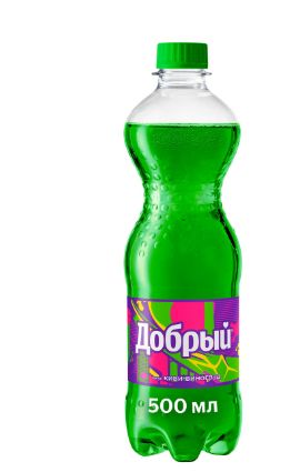 Напиток Добрый Киви-виноград газированный, 0,5 литр. ПЭТ. Упаковка 24 шт.