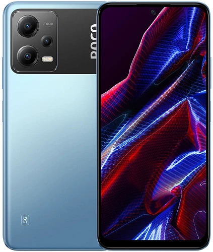 Смартфон Xiaomi POCO X5 5G 8/256GB Global (Голубой, 8 ГБ, 256 ГБ, Global)