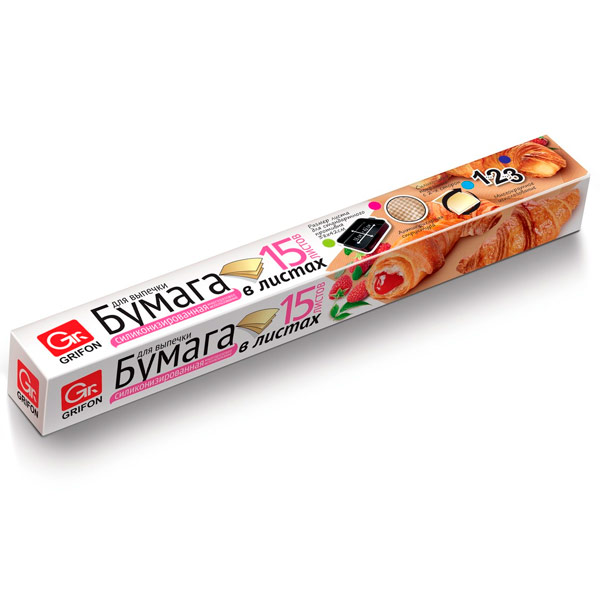 Бумага для выпекания Grifon силиконовые листы 38x42 см