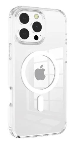 Чехол пластиковый прозрачный MagSafe для iPhone 16 Pro (Прозрачный)