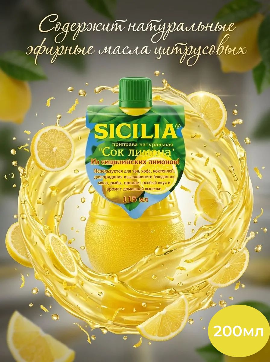 Сок Лимона Sicilia 200мл х 12шт.