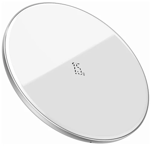 Беспроводное зарядное устройство Baseus Simple Wireless Charger Updated Version 15W (WXJK-B01) (Белый)
