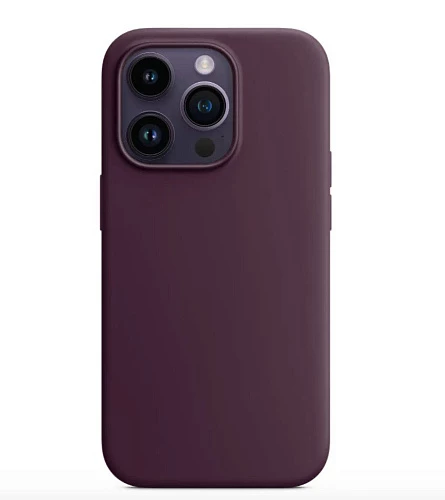 Чехол силиконовый MagSafe для iPhone 14 pro max (Бордовый)