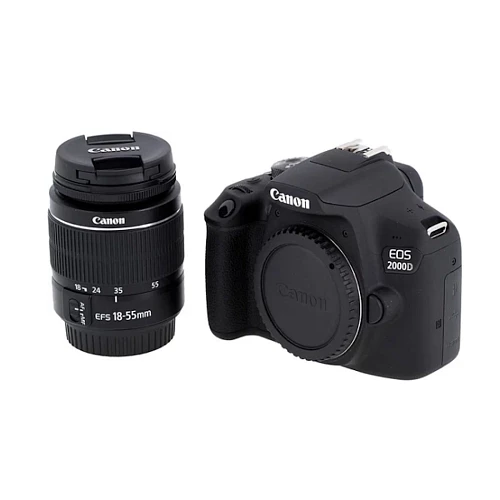 Фотоаппарат Canon EOS 2000D Kit EF-S 18-55mm f/3.5-5.6 III (Черный)