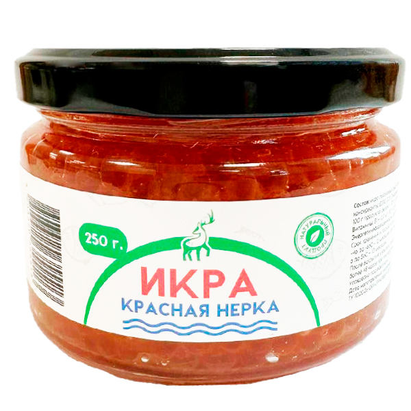 Икра нерки Сила Сибири лососевая 250 гр