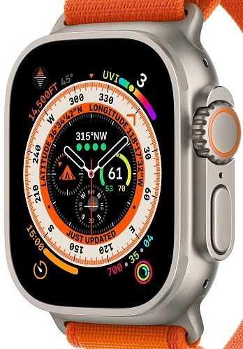 Умные часы Apple Watch Ultra 49 мм Titanium Case with Alpine Loop (49mm, Оранжевый L, L)