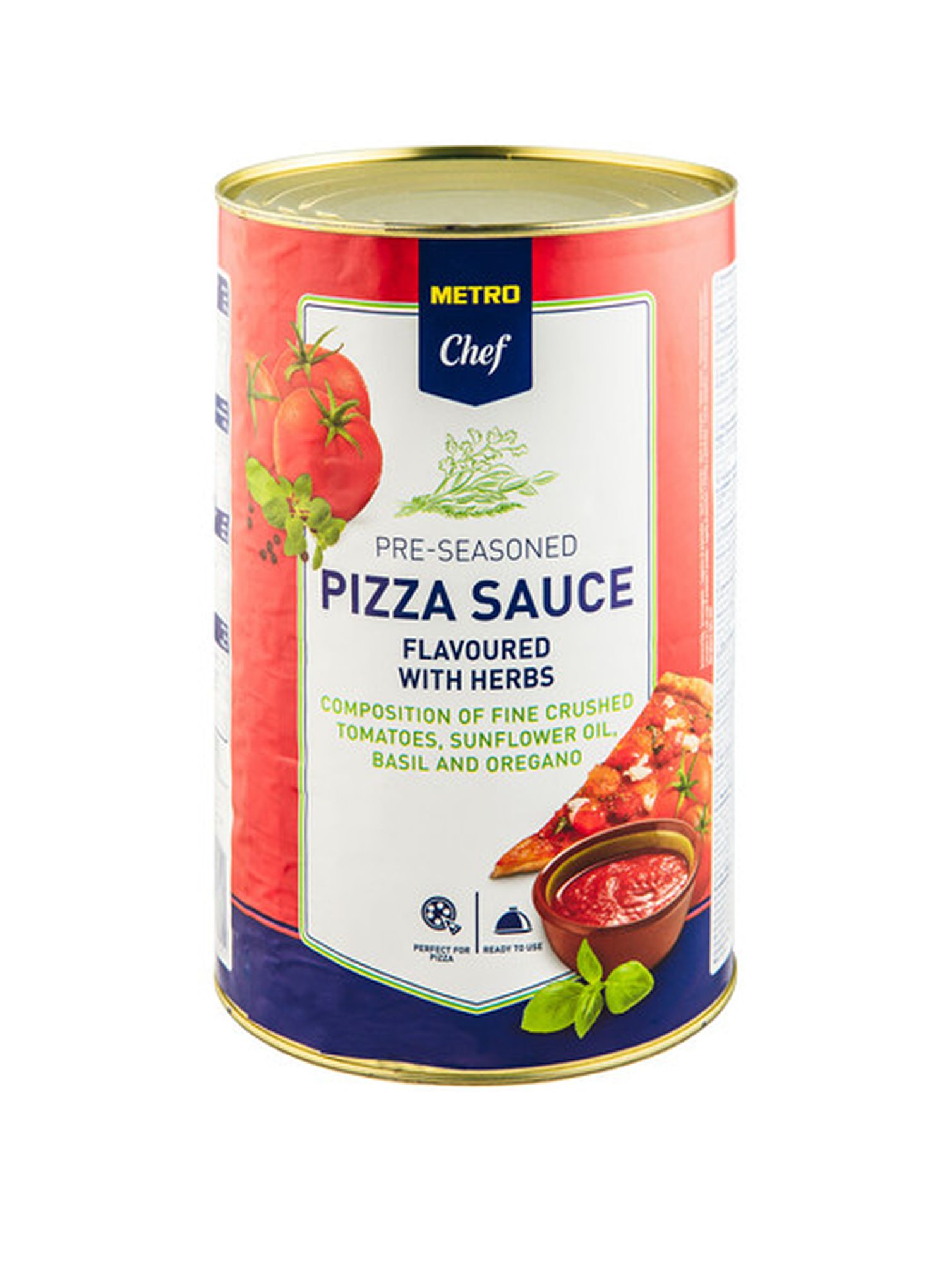 METRO Chef Соус томатный для пиццы с травами, 4.1кг х 3шт.