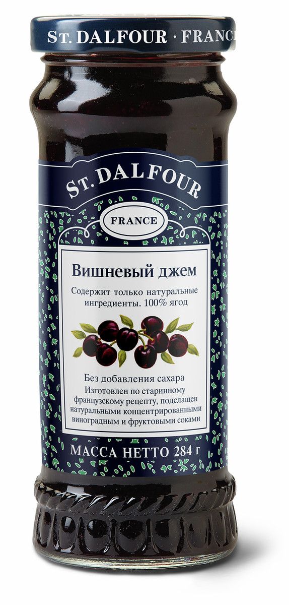 Джем St. Dalfour вишневый без сахара, 284г х 12шт.