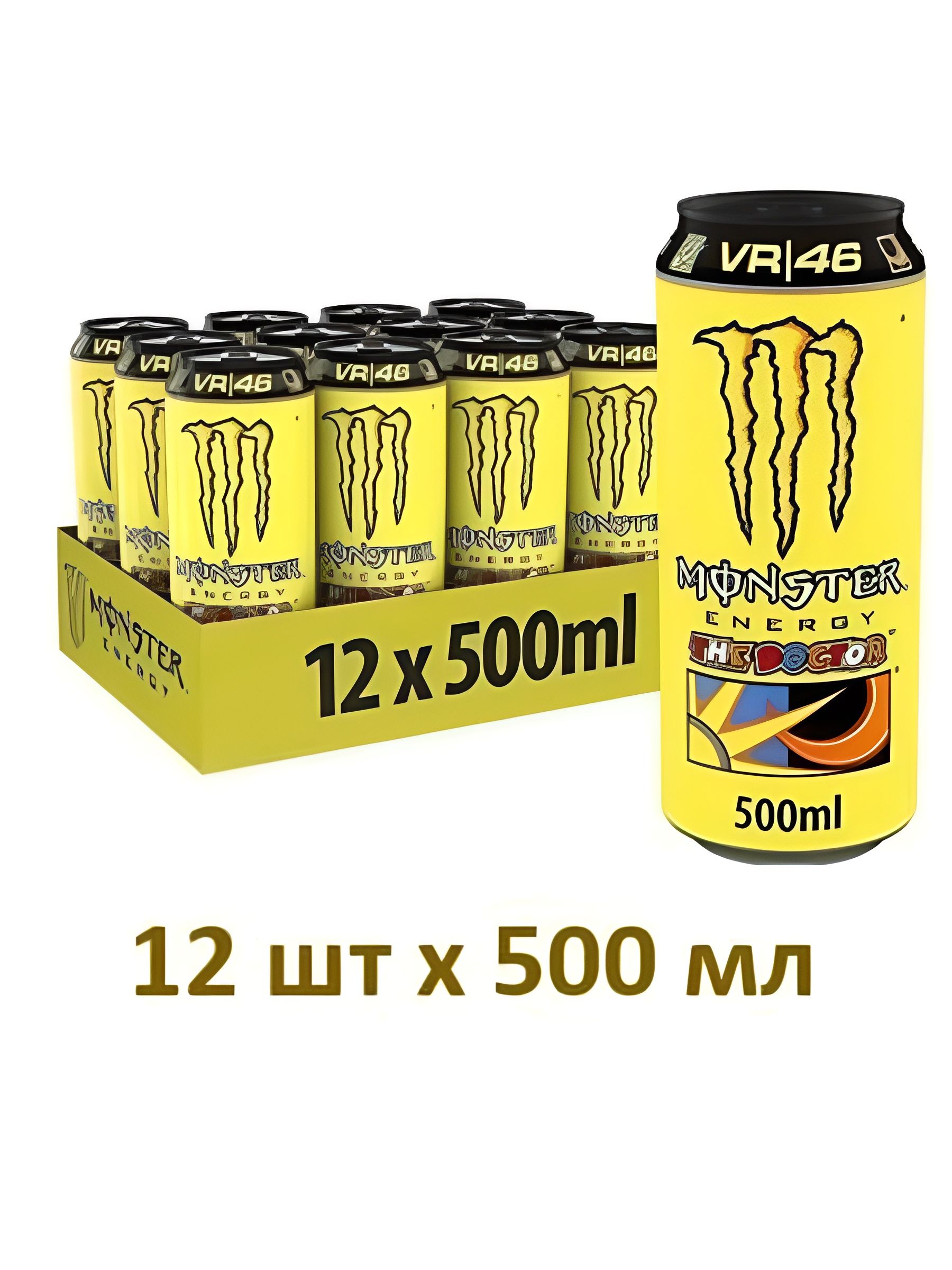 Энергетический напиток Monster Energy ДОКТОР, 500 мл, упаковка 12 шт