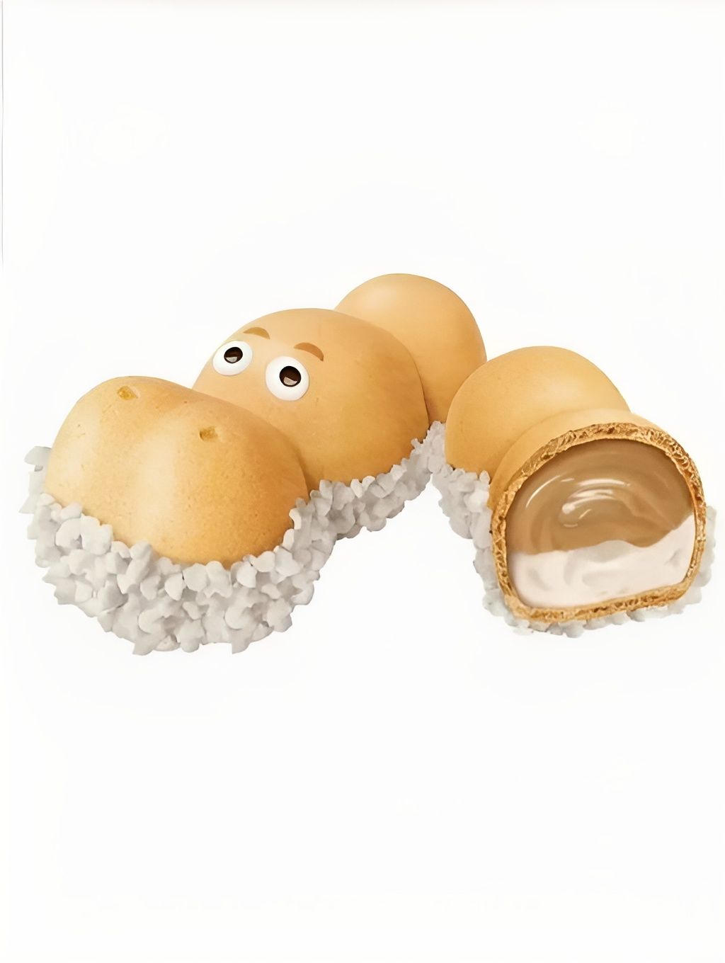 Печенье, шоколадно - молочное, с ореховой начинкой Kinder Hippo Milk Hazelnuts Biscuits (103,5 грамм). 10 шт.