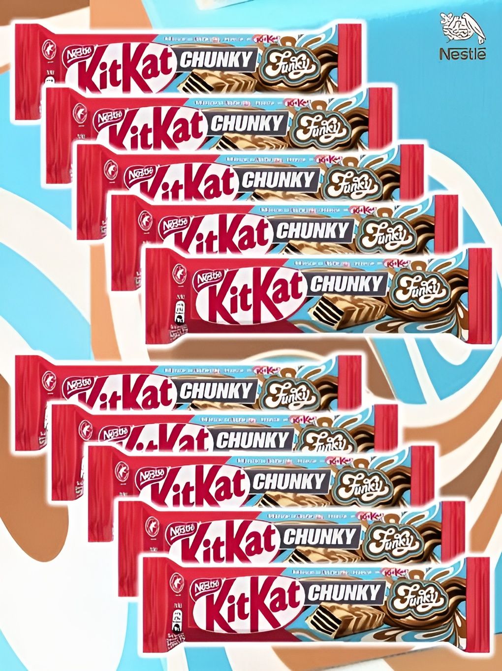 Молочный шоколадный батончик Kit Kat Chunky Funky Chocolate Bar 40g. 24 шт.