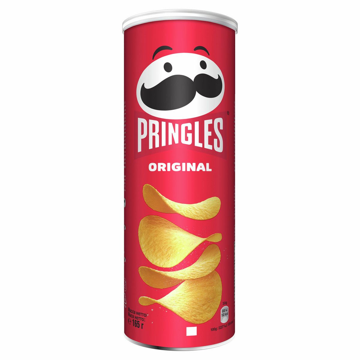 Чипсы Pringles Original картофельные, 165г. Упаковка 19шт. Набор 2 упаковки.