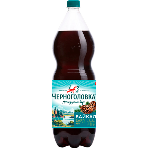 Черноголовка Байкал 2 литра, газ, пэт, 6 шт. в уп.