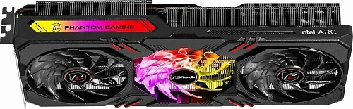 Видеокарта ASRock 16384Mb Intel Arc A770 Phantom Gaming 16GB OC (A770 PG 16GO) 3xDP, 1xHDMI, Ret (Чёрный)