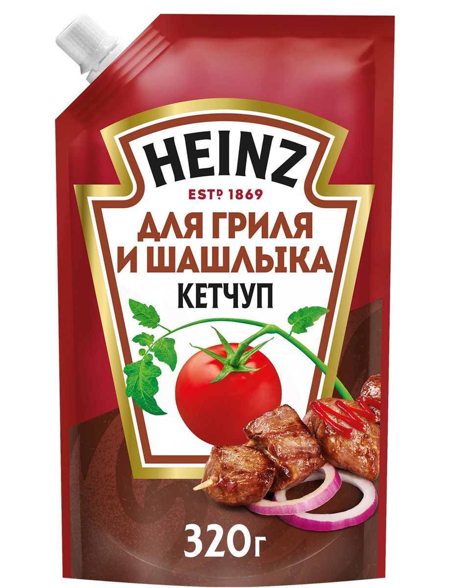 Кетчуп Heinz Для гриля и шашлыка, 320г х 16шт.