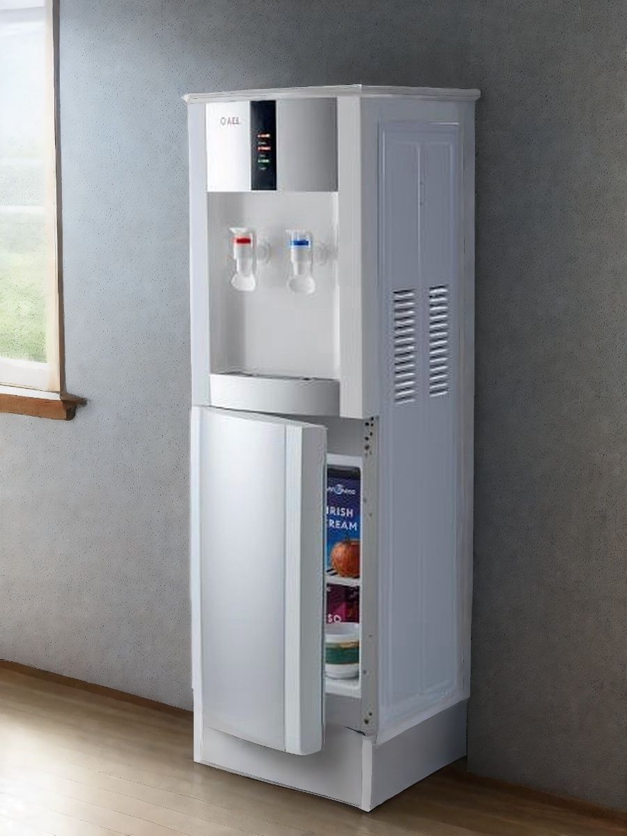 Кулер для воды LD-AEL-47c white/silver с шкафчиком