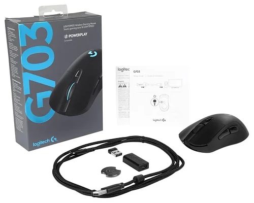 Беспроводная игровая мышь Logitech G G703 Hero (Чёрный)