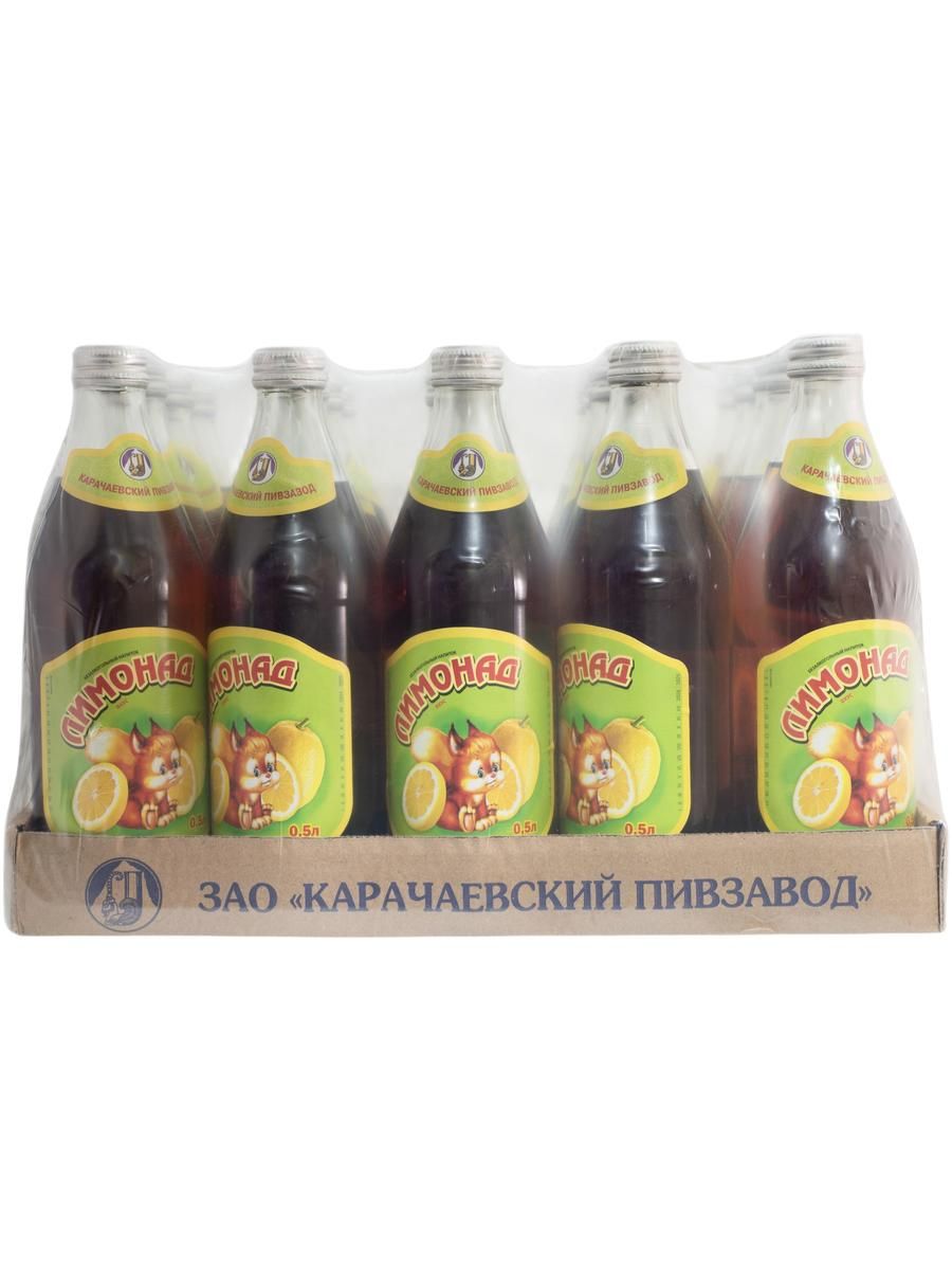 Лимонад Карачаевский (Лисенок) - вкус Лимонад 0,5л стекло (упаковка 0.5л х 20шт.)