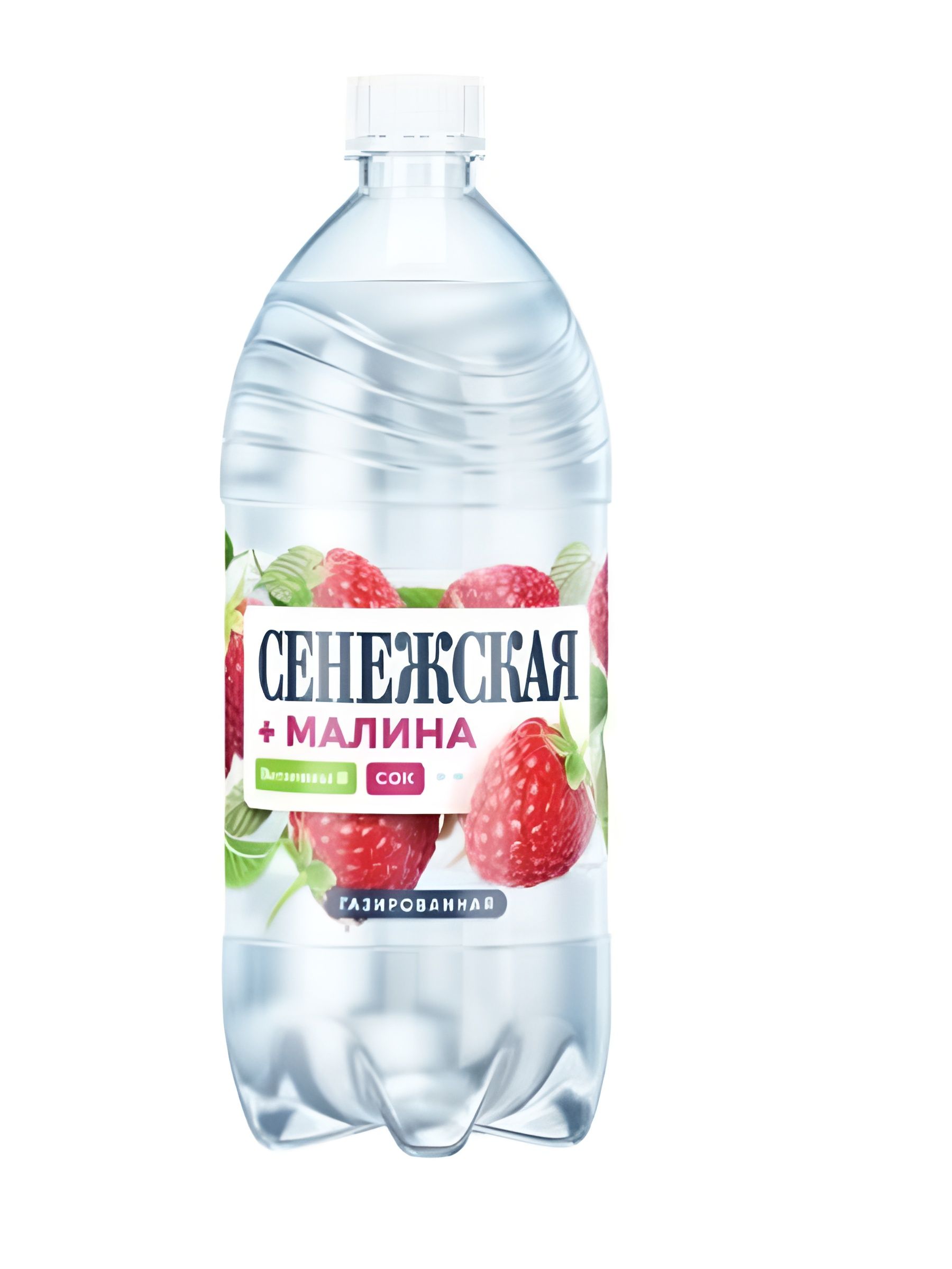 Вода Сенежская питьевая газированная, с соком Малины, 1л х 6 шт