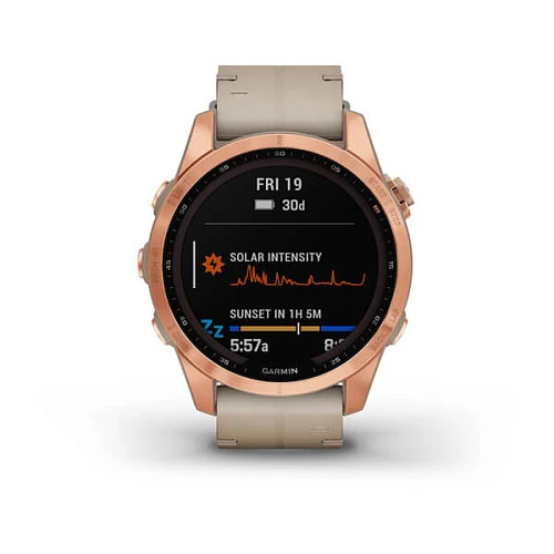 Умные часы Garmin Fenix 7S (Розовое золото)