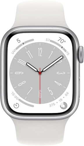 Умные часы Apple Watch Series 8 45мм (45mm, Белый M/L, M/L)