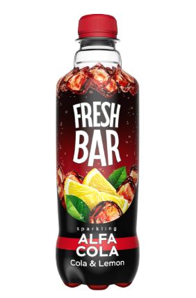 Напиток газированный Fresh Bar Кола-лимон, 480мл. ПЭТ. Упаковка 12 шт.