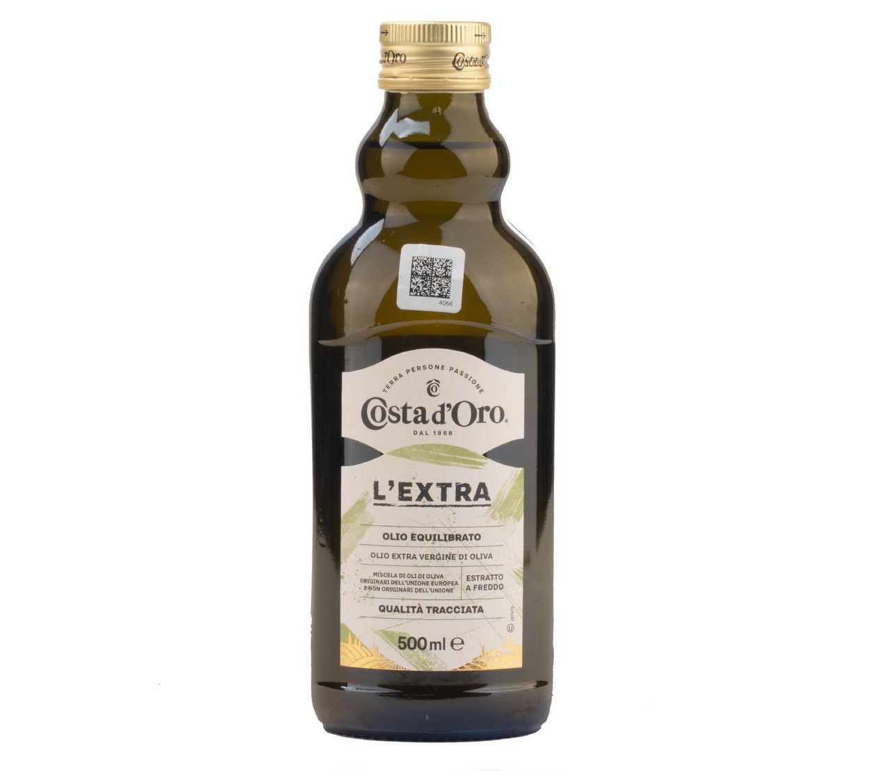 Масло оливковое Costa d'Oro L'Extra Extra Virgin нерафинированное, 500мл х 6шт.