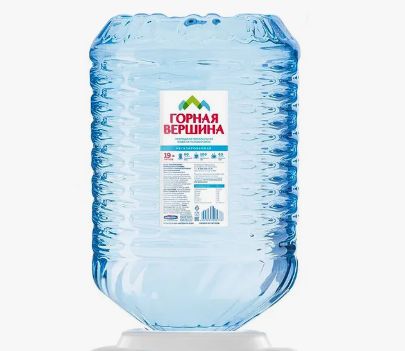 Вода питьевая Горная Вершина 19л негазированная (бутыль одноразовая 1 шт.)