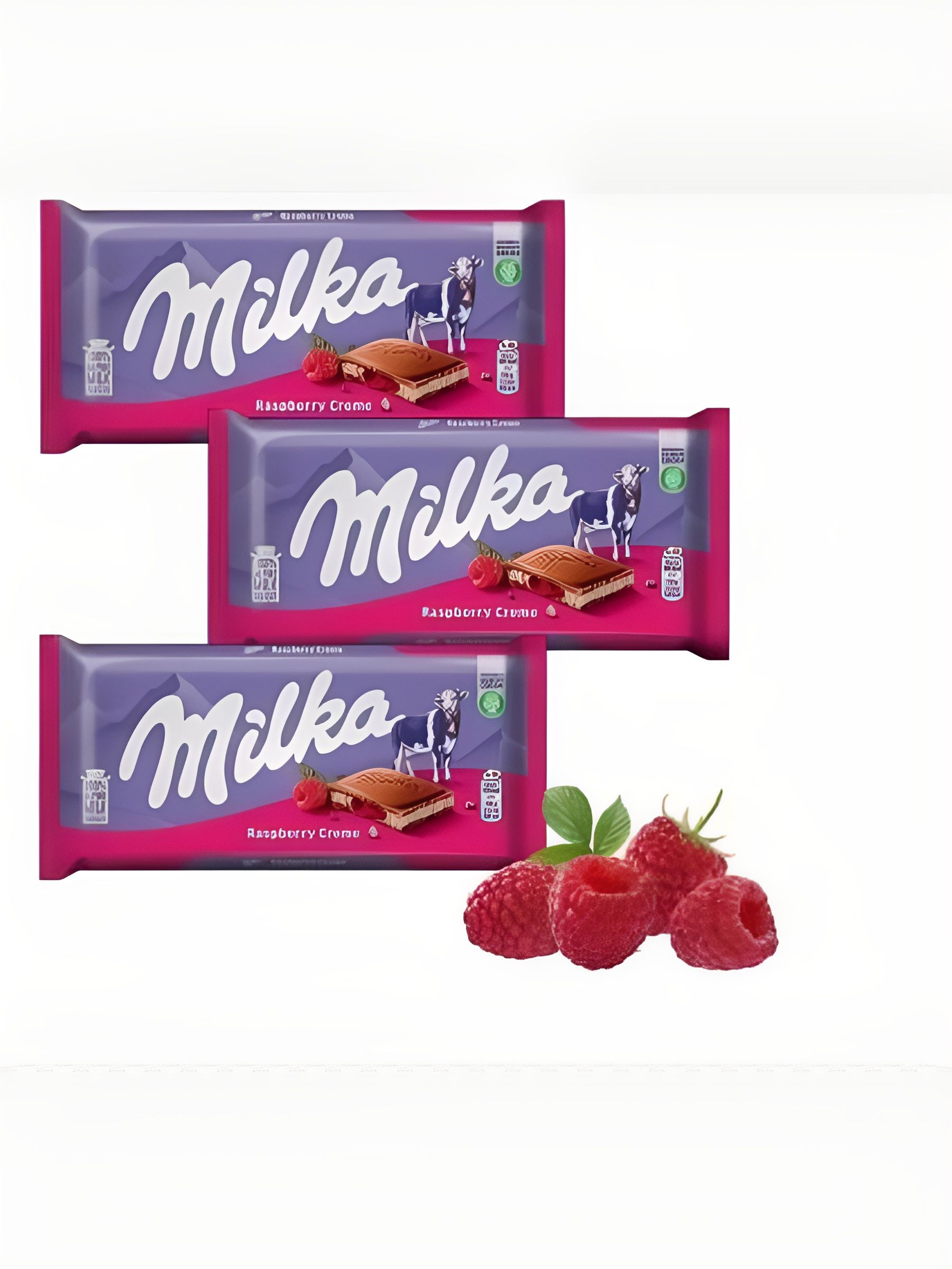 Шоколад молочный Milka Raspberry Cream,100 г. 22 шт.