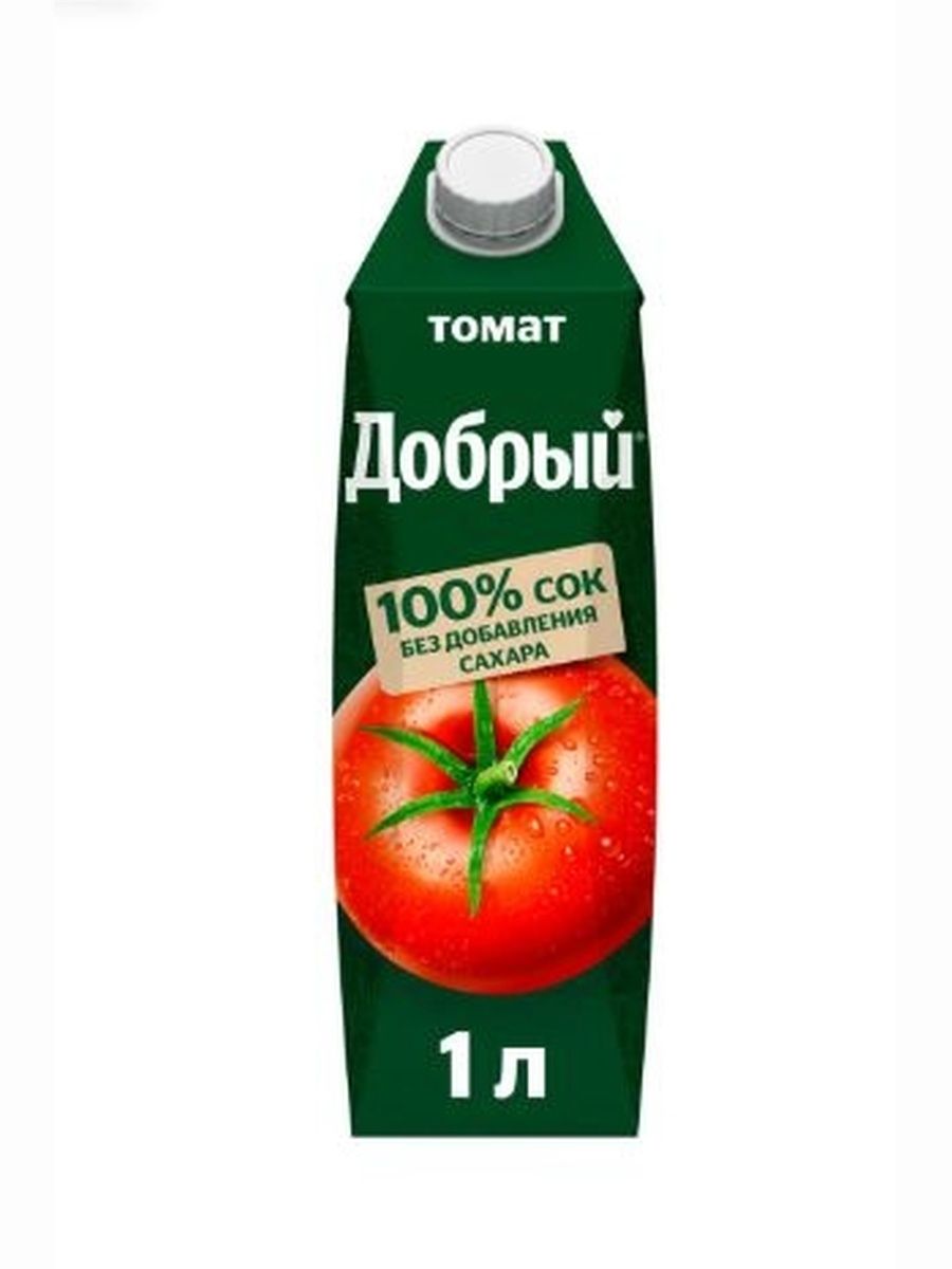 Сок Добрый Томатный 1000 мл. Упаковка 12 шт.