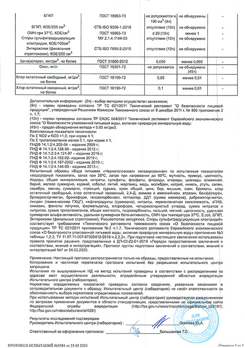 Вода Черноголовка 5 литров, 2 шт. в уп.