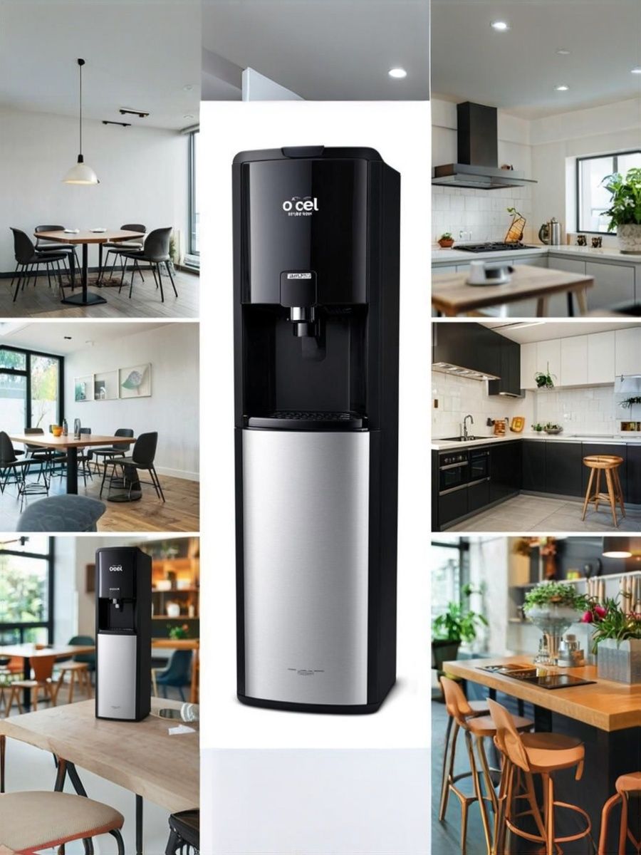 Диспенсер (кулер) для воды LD-AEL-28c black/silver