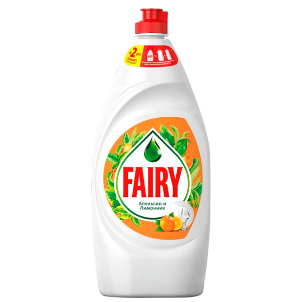 Средство для мытья посуды Fairy апельсин и лимонник 900 мл
