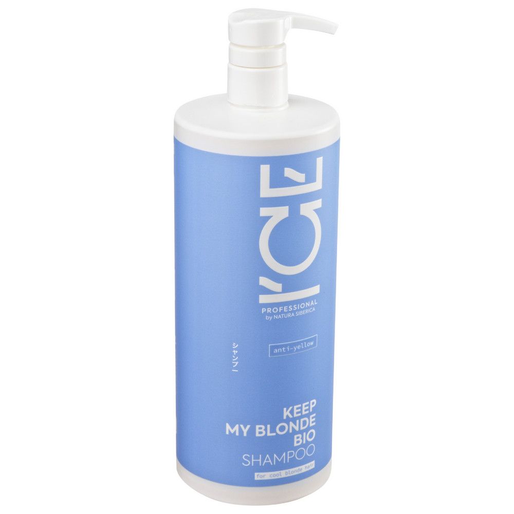 Тонирующий шампунь для светлых волос KEEP MY BLONDE SHAMPOO anti-yellow ICE Professional by Natura Siberica, 1000 мл х 6шт.