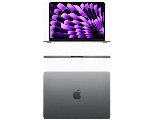 Ноутбук Apple MacBook Air 15 2024 (M3 8-Core, GPU 10-Core, 16GB, 512GB) (16 ГБ, 512 ГБ, MXD13, Серый Космос)